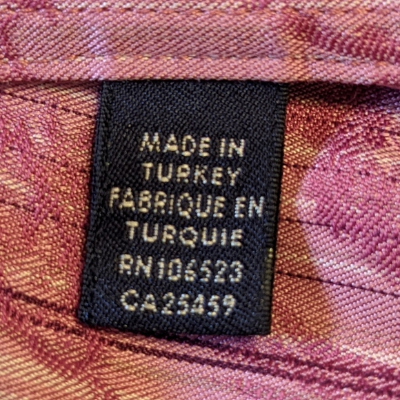 Ted Baker London Pink Floral Print Button Down Shirt Men's Size 3 EUC - Picture 5 of 8